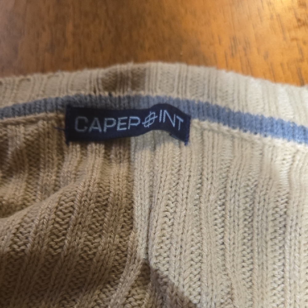 Cream Ribbed Long Sleeve Top - Picture 2 of 2